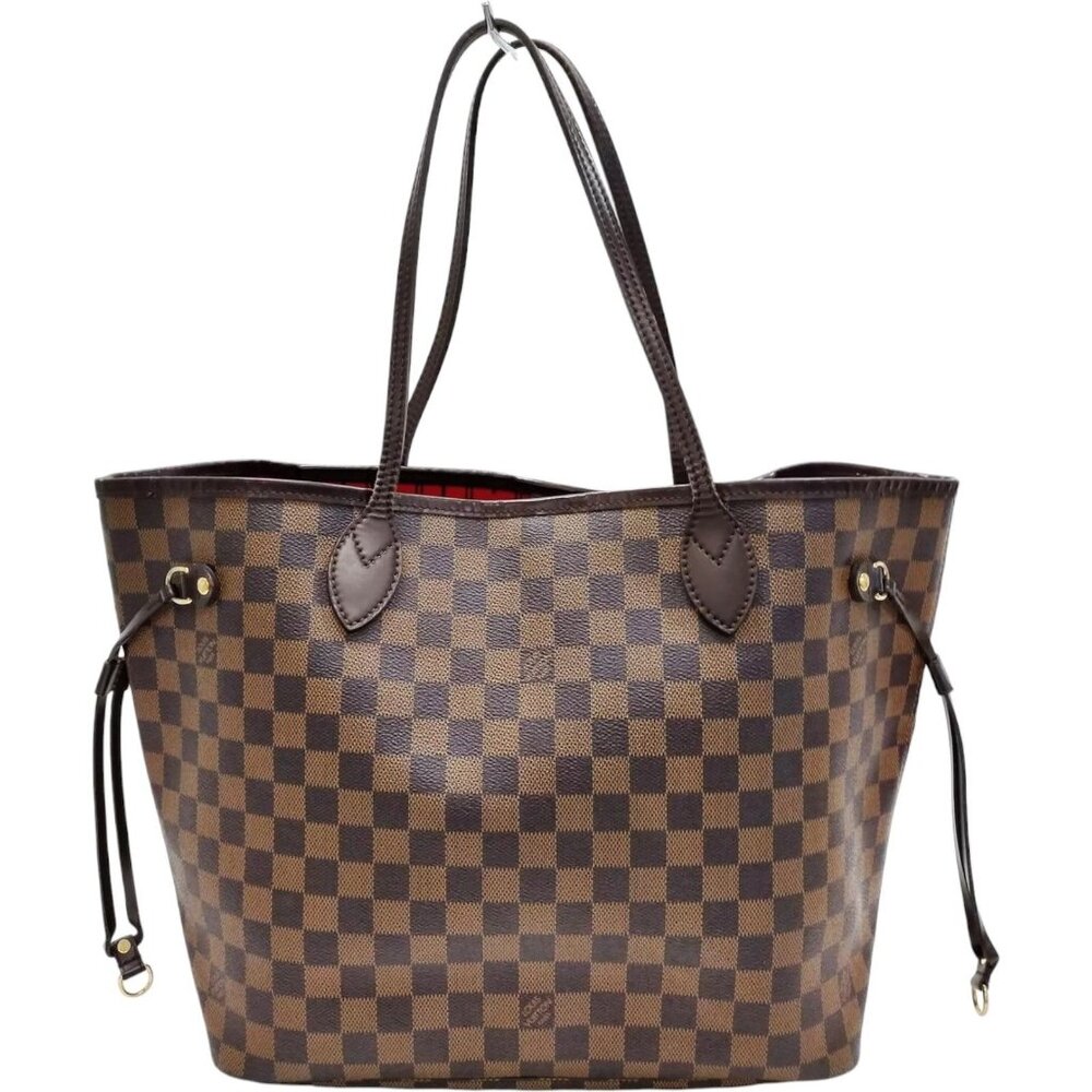 151704AO (S6) Louis Vuitton Shoulder Bag Neverfull MM Brown Damier